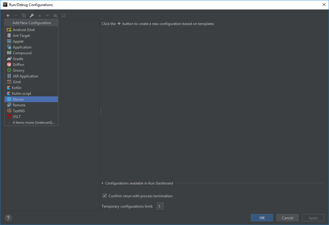 RuneLite configuration adding a Maven build configuration