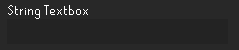 Example configuration menu item for a string textbox